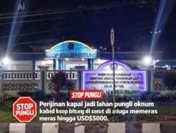 Perijinan Kapal Diduga Jadi Lahan Pungli, Hingga  Pemerasan Mencapai US$5.000