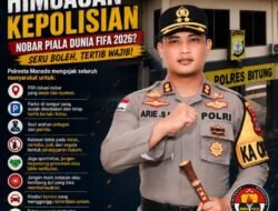 Himbauan Polres Bitung, Piala Dunia Nobar Masyarakat Secara Aman Tertib dan Sportif.