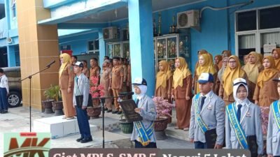 KEPSEK SMP NEGERI 5 LAHAT GELAR MPLS TAHUN AJARAN 2026 -2027