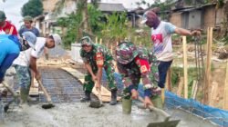 PROGRES PEMBANGUNAN JEMBATAN PERINTIS GARUDA KAMPUNG SERUPA INDAH CAPAI 88 %, MEMASUKI TAHAP PENGECORAN