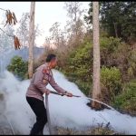 Aksi Heroik AKP Nisin dan Anggota Jinakkan Kebakaran Hutan di Pegunungan