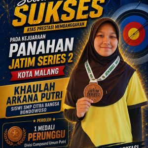 Atlet Panahan Bondowoso Borong Empat Medali Perunggu di Jatim Archery Series 2 Tahun Malang