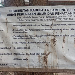 Pembangunan SPAM Perpipaan Desa Pamulihan Diduga Tidak Berfungsi, Anggaran Ratusan Juta Dinilai Terbuang Sia‑sia