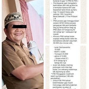 Diduga Melanggar Aturan, Surat Edaran K3S SDN 1 Negara Batin Dikaitkan Pungutan Wajib dari Gaji Guru