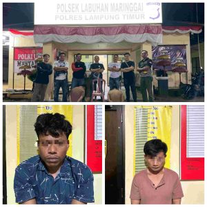 Diduga Miliki Narkoba, Dua Pria Diamankan URC Polsek Labuhan Maringgai