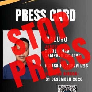 CAKRAWALA GLOBALINDO PERSADA BRANCH MANAGER LAMPUNG RILIS RESMI / STOP PRESS Nomor: 001/CGP-LPG/IX/2026 PENCABUTAN STATUS PENUGASAN KABIRO PENAJUSTICE.COM