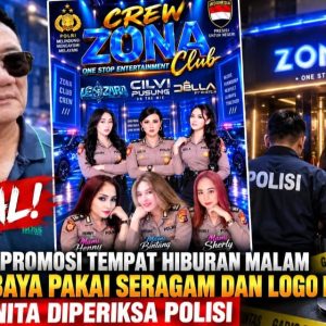 Viral Pamflet Zona Club Pakai Seragam dan Logo Polri, 6 Wanita Diperiksa—Owner Minta Maaf, Warga Desak Proses Hukum
