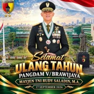 Sinyal Kepemimpinan Kuat di Tanah Brawijaya: Momentum Hari Ulang Tahun ke-51 Pangdam V/Brawijaya Mayjen TNI Rudy Saladin* 