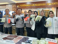 Narkoba Jaringan Internasional Dibongkar Polda Lampung